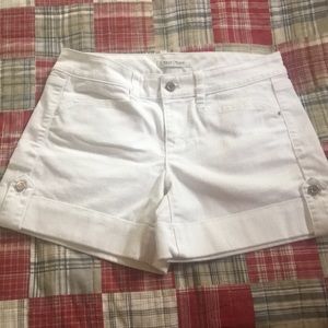WHBM white shorts